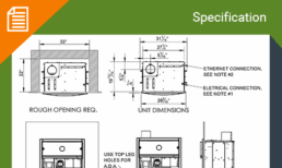 Station Standard Wall Recessed with Ethernet